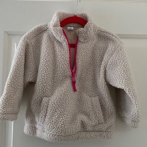 Sherpa half zip sweater